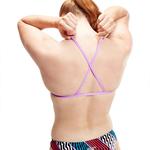 Топ бикини Speedo Allover Digital Cross Back Crop Top, Разноцветный - фото 2