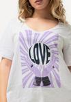 Футболка с принтом LOVE SEQUINED Ulla Popken, белый - фото 4