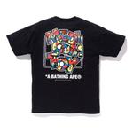 Футболка A Bathing Ape x Medicom Toy Camo Logo Tee 'Black' - фото