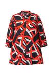 Блуза Ulla Popken GEOMETRIC PRINT 3/4 SLEEVE , Orange - фото 4
