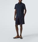 Хлопковая пике-поло Fedeli, темно-синий - фото 2