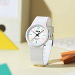 FILA Часы Wrist Watch Quartz Movement Silicone Strap White Dial Unisex, [Black White]6641-002 - фото 4
