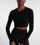 Укороченный топ из хлопка Rick Owens, черный - фото 4