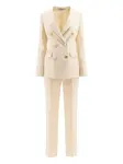 Костюм Parigi с двубортным блейзером Tagliatore, кремовый - фото