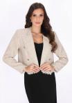 Faina Пиджак 'Festive' в бежевом цвете, шамуа - фото 2