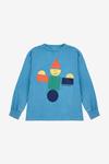 Детский лонгслив с длинным рукавом Bobo Choses, синий - фото 2
