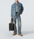 Джинсовая куртка Anagram Loewe, Mid Blue Denim - фото 2