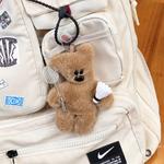 AIZIYUO Плюшевый кулон Badminton Bean Bear высотой 13 см - фото 4