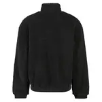 Свитер Urban Classics Oversized Teddy half zip, черный - фото 4