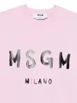 Свитшот с круглым вырезом MSGM, розовый - фото 3