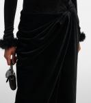 Джерси юбка-обертка Balenciaga, черный - фото 4