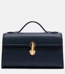 Симметричная кожаная сумка-тоут Savette, темно-синий - фото