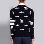 Свитер мужской черный THOM BROWNE - фото 4