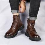 Мужские ботинки Cahhrrn X Martin Boot Men Beige Modengpan - фото 6