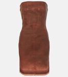 Платье-бюстье из денима DRKSHDW Rick Owens, Terra - фото