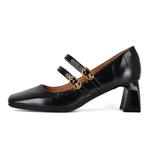 Туфли Мэри Джейн на массивном каблуке 5,5 см Beijiani, экрю - фото