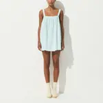 Мини-платье SS25 из хлопкового вуаля Skims, синий - фото 2