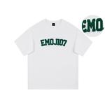 Футболка унисекс с эмодзи, белая с вышивкой пламени - фото 8