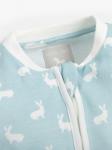 Комбинезон на молнии с принтом Little Tailor Baby Hare, синий - фото 3