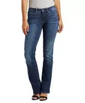 Джинсы Suki Mid Rise Stretchy Slim Bootcut Silver Jeans Co., синий - фото