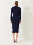 Вязаное платье Bianco Lucci, темно-синий - фото 5