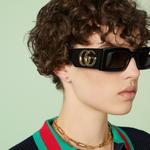 GUCCI 18K Gold Stud серьги Unisex - фото 4