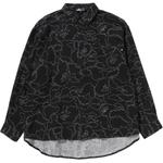 Рубашка Bape Printed Casual A BATHING APE, черный - фото