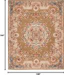 Ковер ручной работы safavieh savonnerie collection brown / ivory sav201c традиционный европейский премиум шерстяной, 275 x 366 см - фото 2