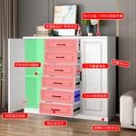 Yu Senyi Комод 60 см для спальни из дерева, 6 ящиков - фото 3