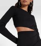 Платье мини с вырезами из коллаборации с N21 WOLFORD, черный - фото 4