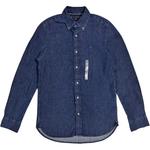 Tommy Hilfiger Мужская синяя рубашка - фото