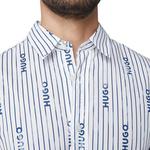 HUGO BOSS Мужская синяя рубашка - фото 7