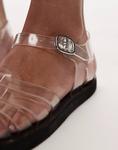Сандалии Topshop Kelly jelly flat прозрачные - фото 2
