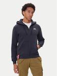Свитшот regular fit Basic Zip 118342 Alpha Industries, синий - фото