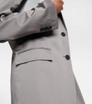 Однобортный хлопковый блейзер Prada, Acciaio - фото 5