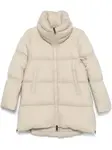 Пуховик А-силуэта Herno, нейтральный - фото