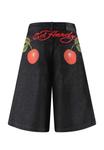 Джинсовые шорты CHERRY LOVE BOMB Ed Hardy, черный - фото 7