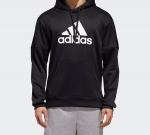 Толстовка adidas Logo Printing hooded Pullover Sports Black, черный - фото 3