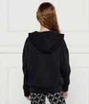 Толстовка детская Patrizia Pepe с блестящим принтом, черный - фото 3