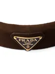 Замшевый ободок Prada, коричневый - фото 2