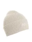 Шапка бини в рубчик с логотипом Parajumpers, белый - фото