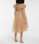 Мини-платье Trisha из плиссированного тюля Khaite, Nude - фото 3
