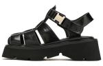 Candy Series Roman Sandals DAPHNE LAB, obsidian platform style - фото