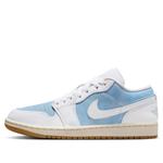 Кроссовки (WMNS) Air Jordan 1 Low SE 'Denim Worn Blue' - фото