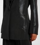 Блейзер из ламе Norma Kamali, черный - фото 6