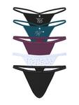 Упаковка из 5 эластичных хлопковых трусиков-стрингов Victoria'S Secret, 5 pack multi - фото