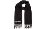 Вязаный шарф унисекс MOSCHINO, черный - фото