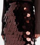 Блестящая миди-юбка Roksanda, Bronze - фото 4