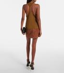 Майка из трикотажного крепа в рубчик Tom Ford, Olive Brown - фото 3