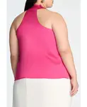 Женский топ с халтер-воротом ELOQUII, розовый - фото 2